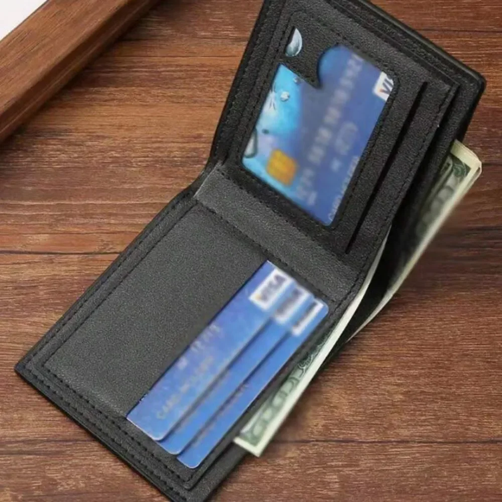 3for$20 men wallet Men's Business Casual Pu Short Wallet Lightweight
